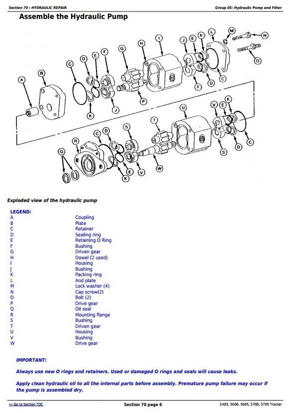 John Deere 5403, 5600, 5605, 5700, 5705 Brazil Tractors Technical Manual (tm4812)