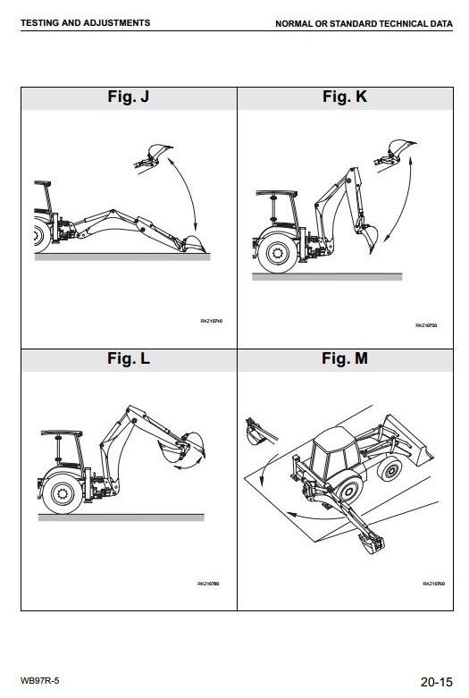 Komatsu Backhoe Loader WB97R-5 sn: F50003 and up Workshop Service Manual