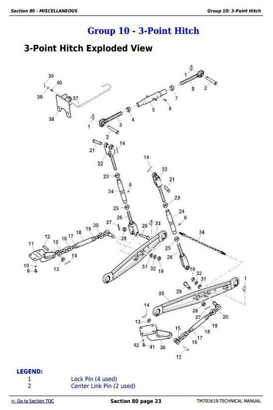 John Deere 550, 554, 5055B, 600, 604, 650, 654, 700, 704 China Tractors Technical Manual (TM701619)