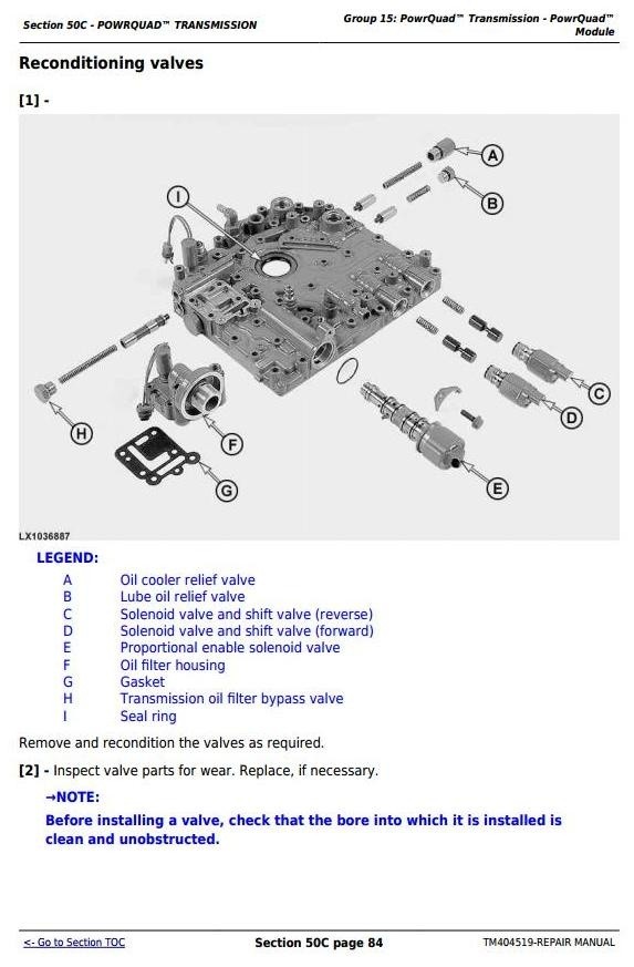 John Deere 6105R, 6115R, 6125R, 6130R North American Tractors Service Repair Manual (TM404519)