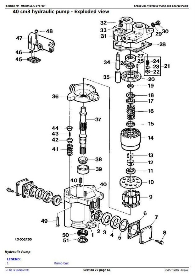John Deere 7505 Tractor - 2WD or MFWD Service Repair Manual (tm4868)