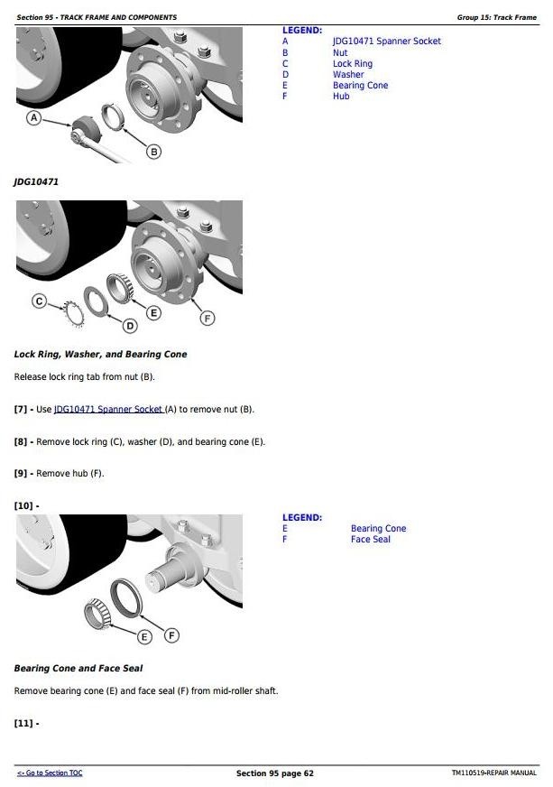 John Deere 8310RT, 8335RT & 8360RT 8RT RW (902501- 912000) Tractors Service Repair Manual (TM110519)