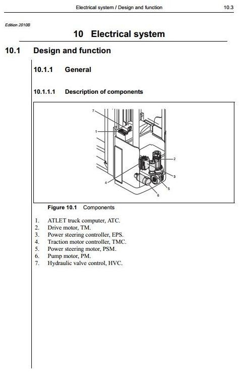 Atlet Reach Truck Type X-Ergo, XLL-Ergo, XML-Ergo, XTF-Ergo Workshop Service Manual