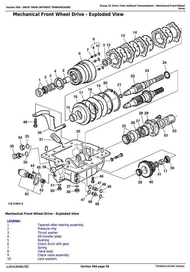 John Deere 6110R, 6120R, 6130R and 6135R (Final Tier 4) Tractors Service Repair Manual (TM406819)