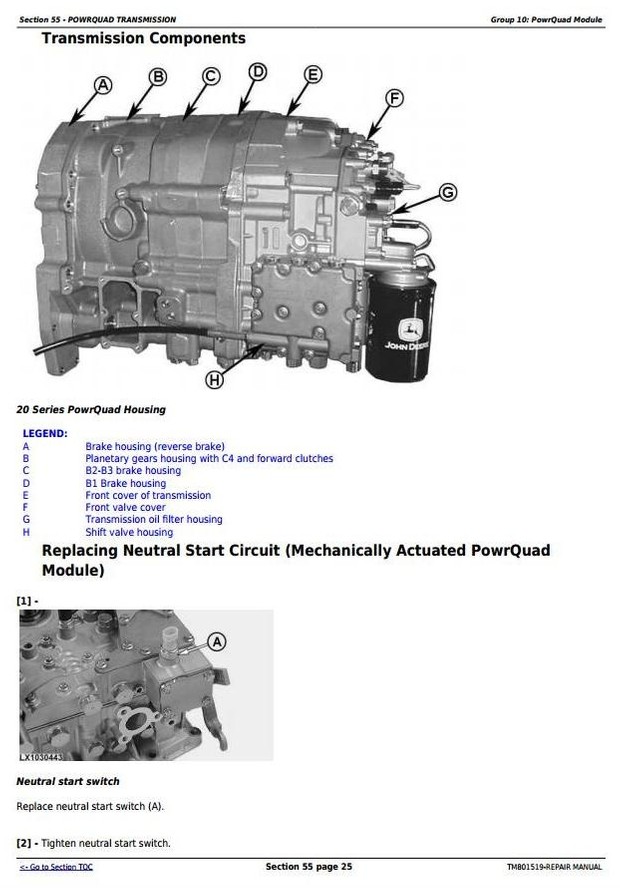John Deere 6145J, 6165J, 6180J & 6205J (Worldwide Edition) Tractors Service Repair Manual (TM801519)