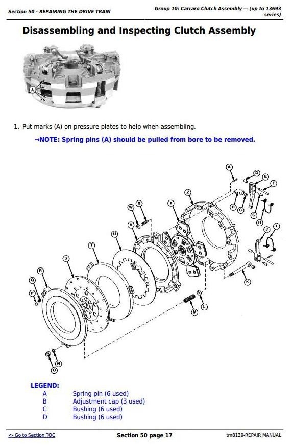 John Deere 5403, 5600, 5603, 5605, 5700 and 5705 Brazil Tractors Repair Service Manual (tm8139)