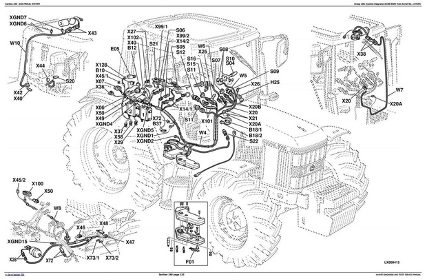 John Deere 6100, 6200, 6300, 6400, 6506, 6600, 6800, 6900 Tractors Diagnosis & Tests Manual (tm4487)