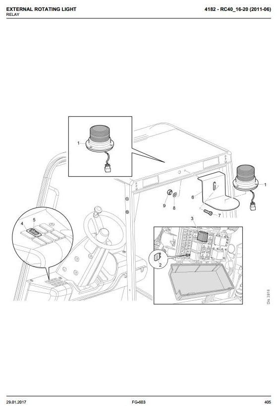 Still Diesel Forklift Truck Type RC40-16, RC40-18, RC40-20: 4021, 4022, 4023 Spare Parts Manual