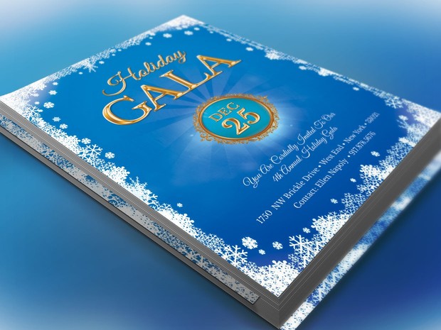 winter festival gala invitation template