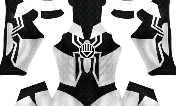 (CUSTOM) Black Lantern Spidey pattern