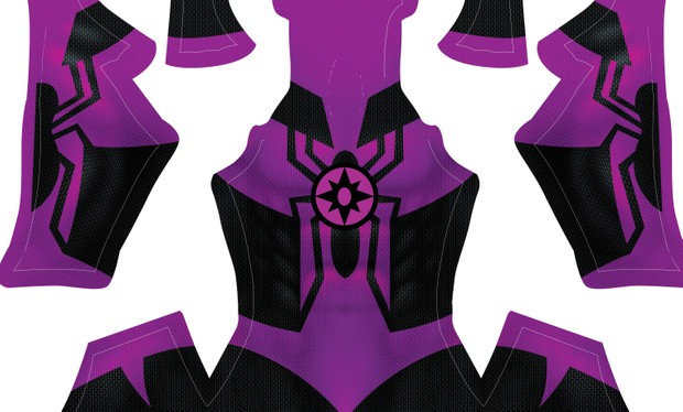 Violet Lantern Spidey pattern
