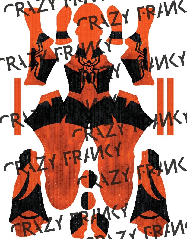 Orange Lantern Spidey pattern
