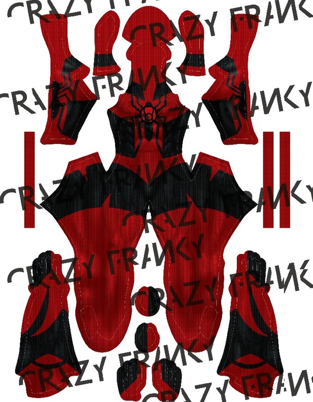 (CUSTOM) Red Lantern Spidey pattern