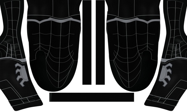 (FREE) BLACK MCU CIVIL WAR SPIDER-MAN (with muscle shades)