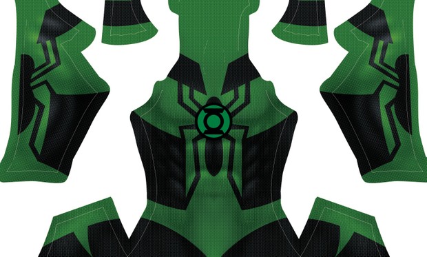 (CUSTOM) Green Lantern Spidey pattern
