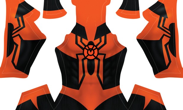 Orange Lantern Spidey pattern
