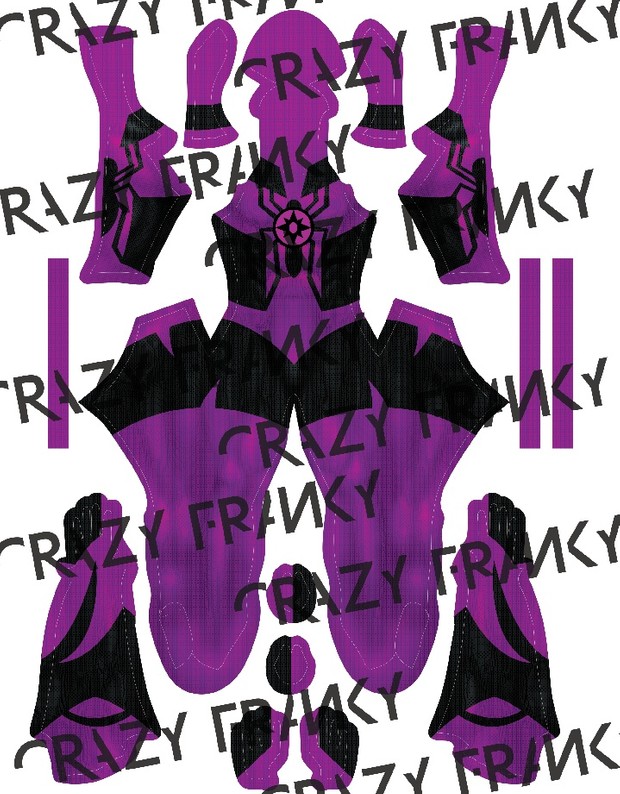 Violet Lantern Spidey pattern