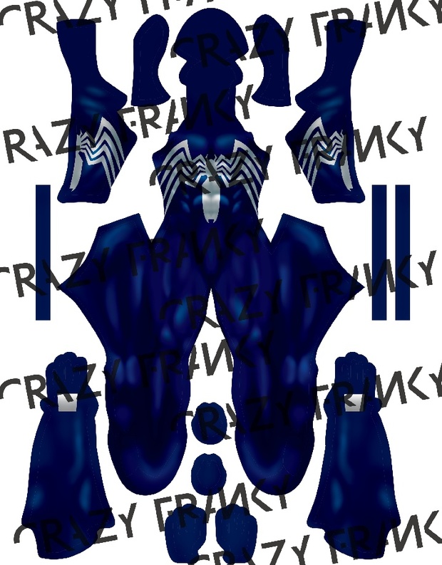 Symbiote V2 (Blue) pattern
