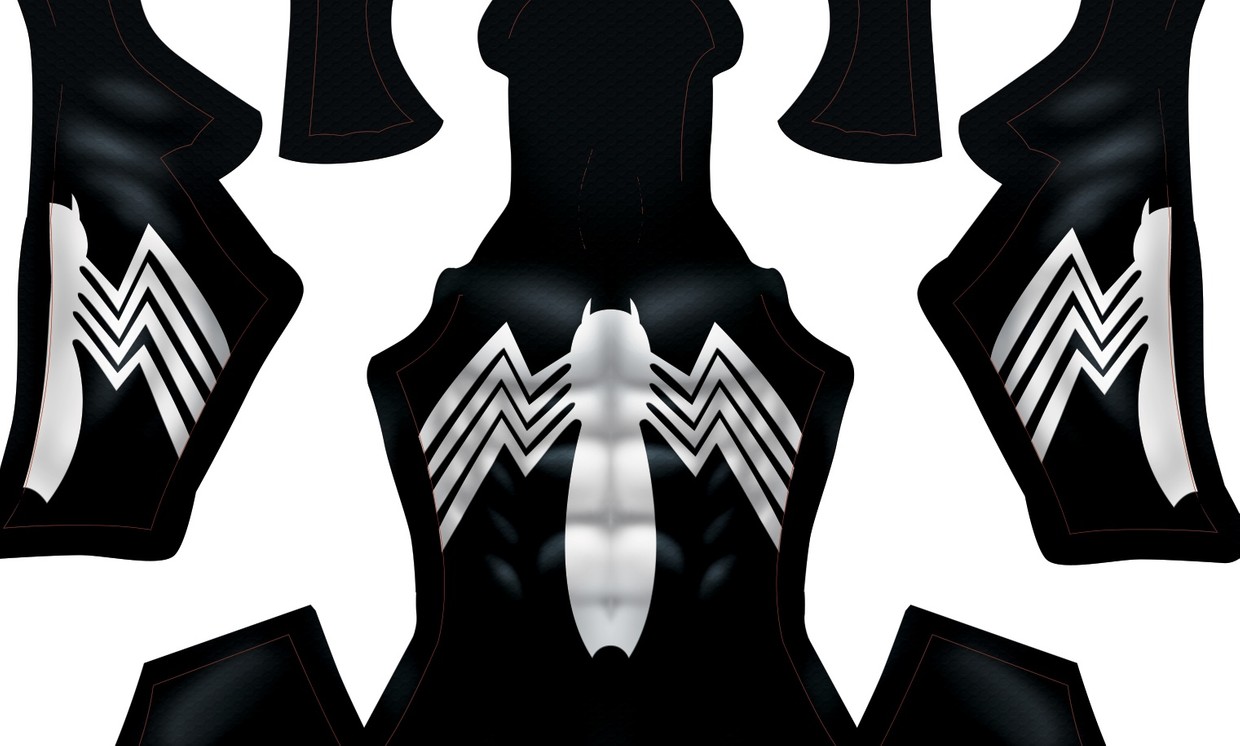 (CUSTOM) Black Symbiote pattern - CrazyFranky