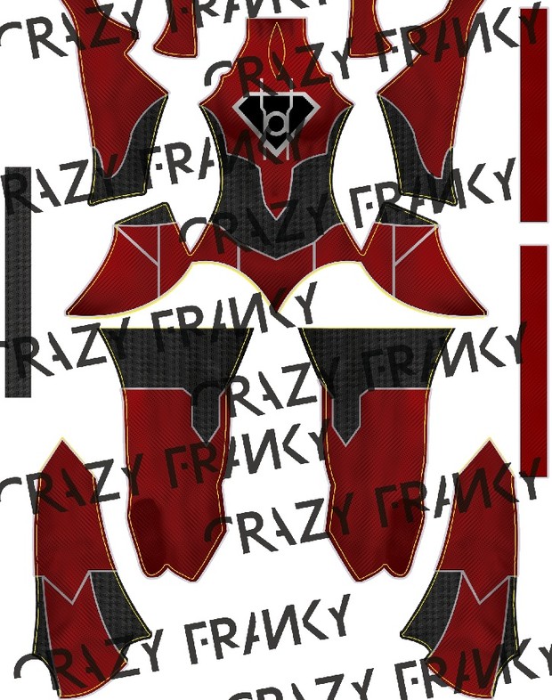 (CUSTOM) Red Lantern Supergirl pattern