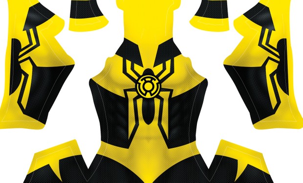 (CUSTOM) Yellow Lantern Spidey pattern