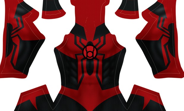 (CUSTOM) Red Lantern Spidey pattern