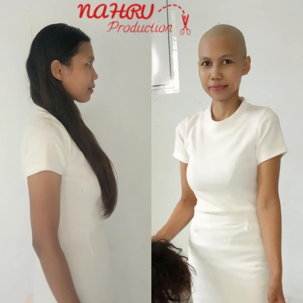 Bald 012 Sweet Girl Gets Headshave At Barbershop Nahru Production