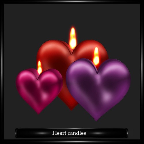 heart Candles Mesh