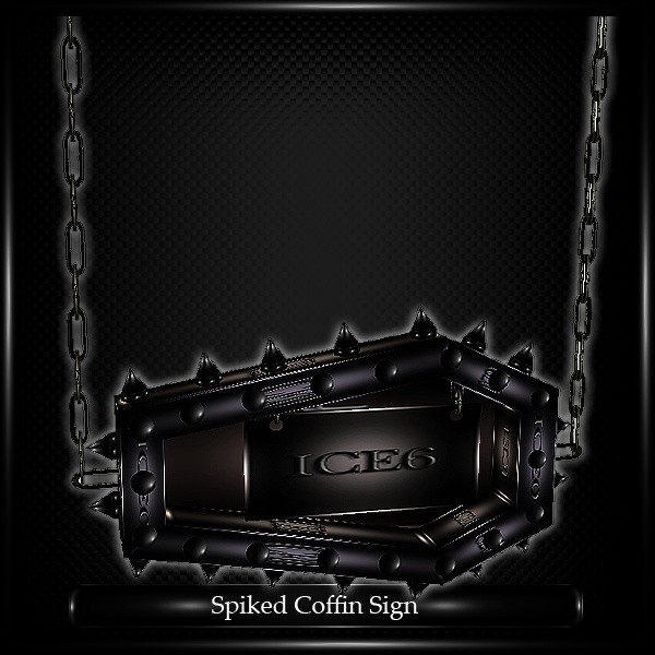 Spiked Coffin Sign Mesh