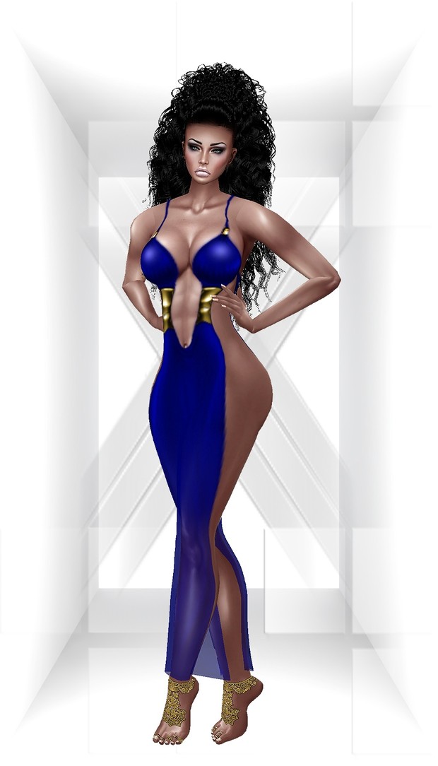 Huriem Dress + Gold Lace Feet