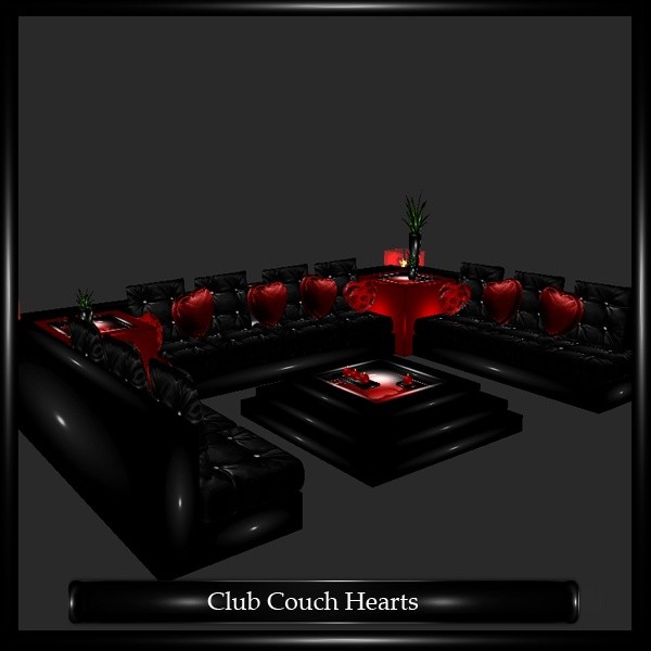 Club Couch Hearts Mesh
