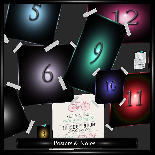 Taped Posters & Notes Mesh