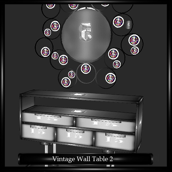 Retro Wall Table Mesh v.2