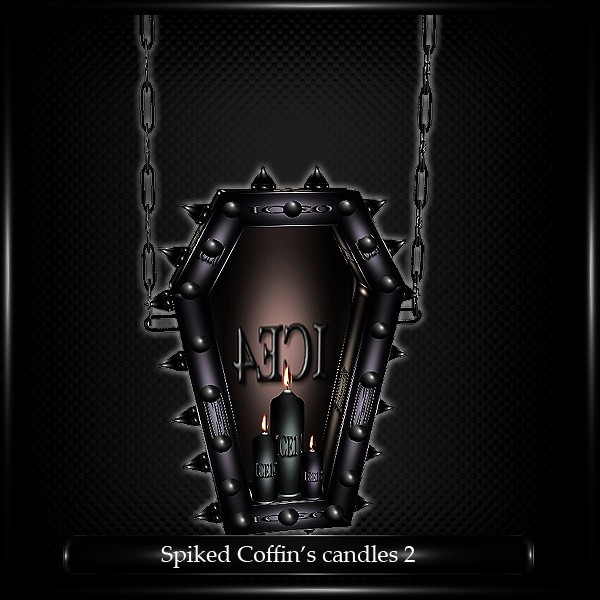 Spiked Coffin Candles Mesh v.2