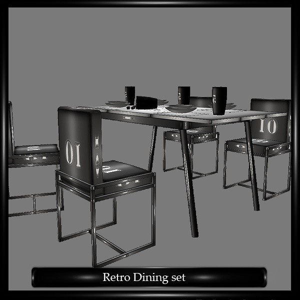 Retro Dining Set Mesh