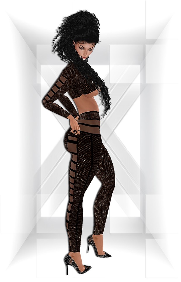 Glitter Fatal Bodysuits& Pumps