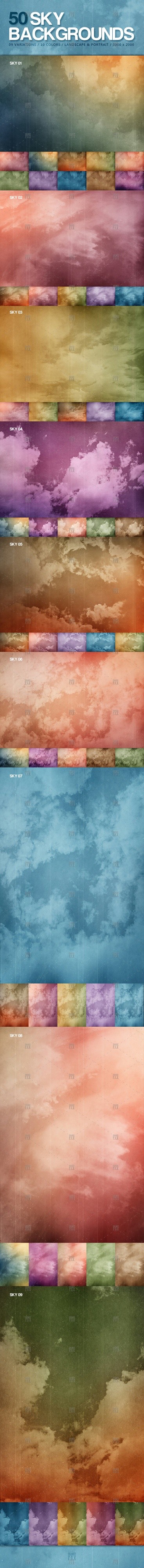 50 Sky Backgrounds