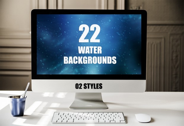 22 WATER BACKGROUNDS - O2 STYLES