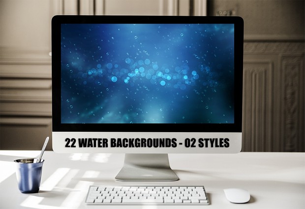 22 WATER BACKGROUNDS - O2 STYLES