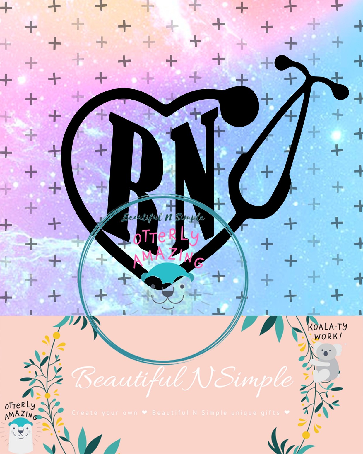 Rn Nurse Stethoscope Svg And Dxf File Beautifulnsimple Rn Nurse Stethoscope Svg And Dxf File Beautifulnsimple