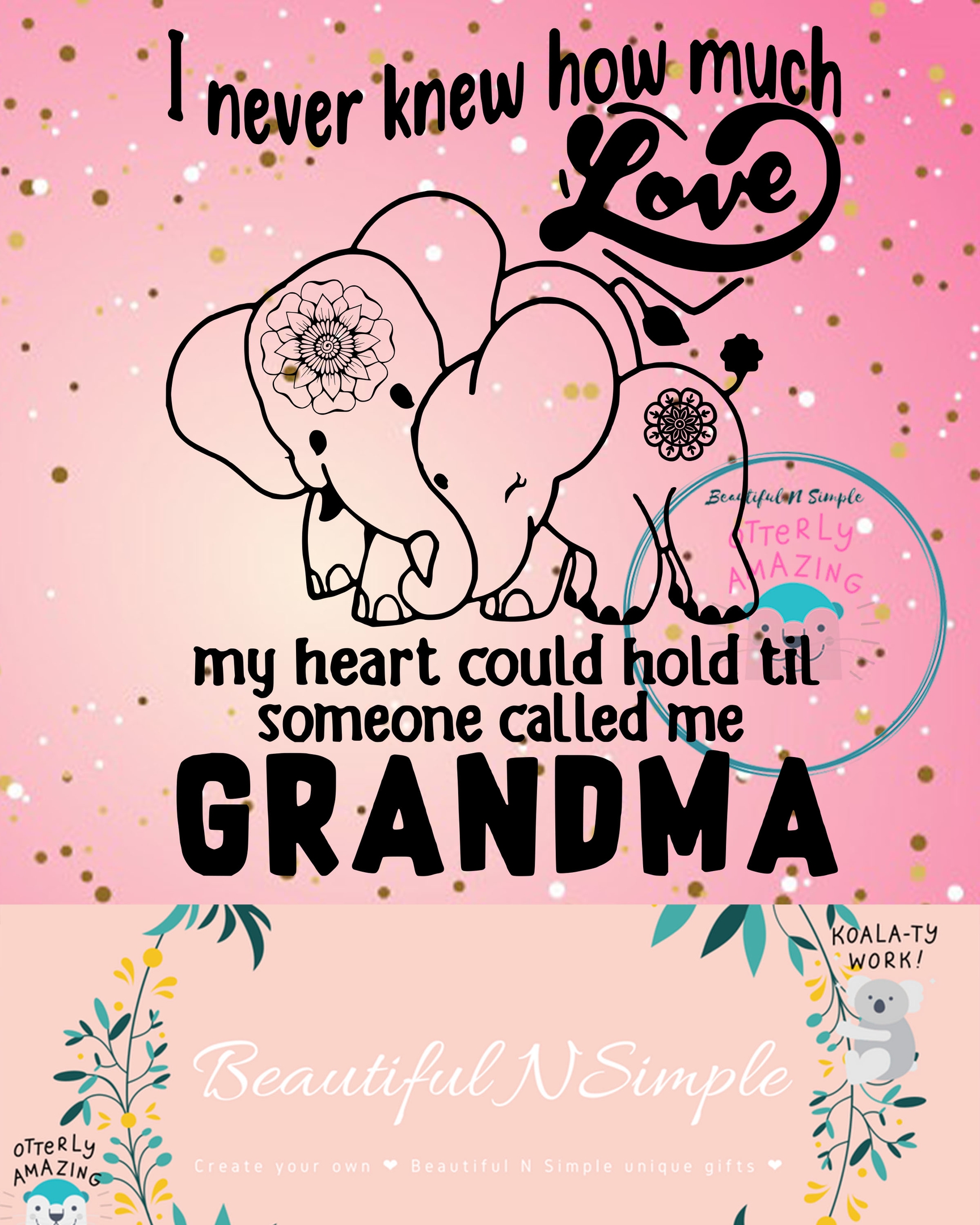 Download Blessed to be Called Mom and Grandma Butterfly Infinit ...