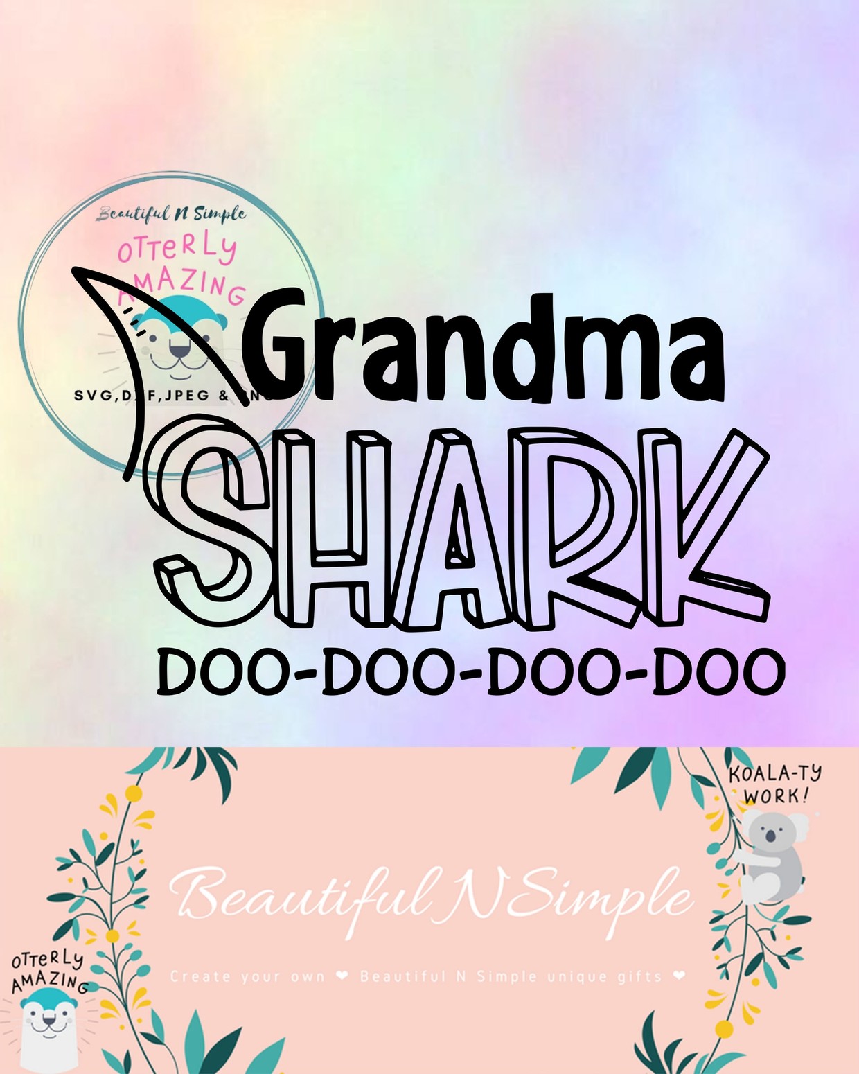 Download Grandma Shark Doo Doo Doo Doo Svg Dxf File Beautifulnsimple