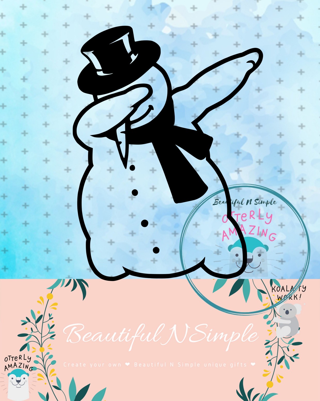 Download Dabbing Snowman Svg And Dxf File Beautifulnsimple