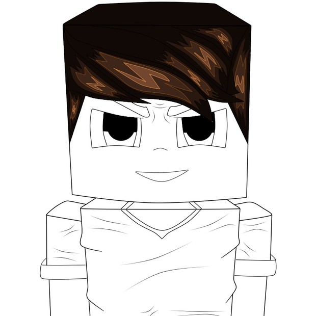 profile cartoon minecraft hair