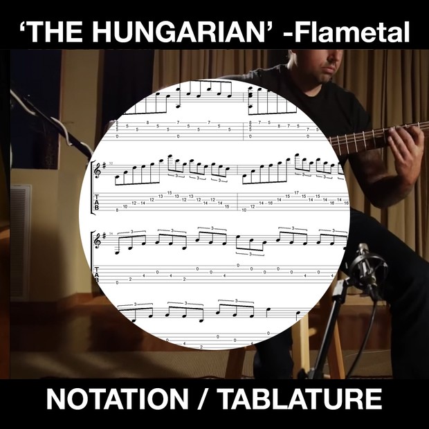 THE HUNGARIAN - Flametal - SOLO GUITAR - Ben Woods