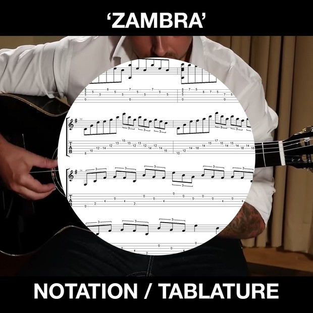 ZAMBRA - Flametal - SOLO GUITAR - Ben Woods