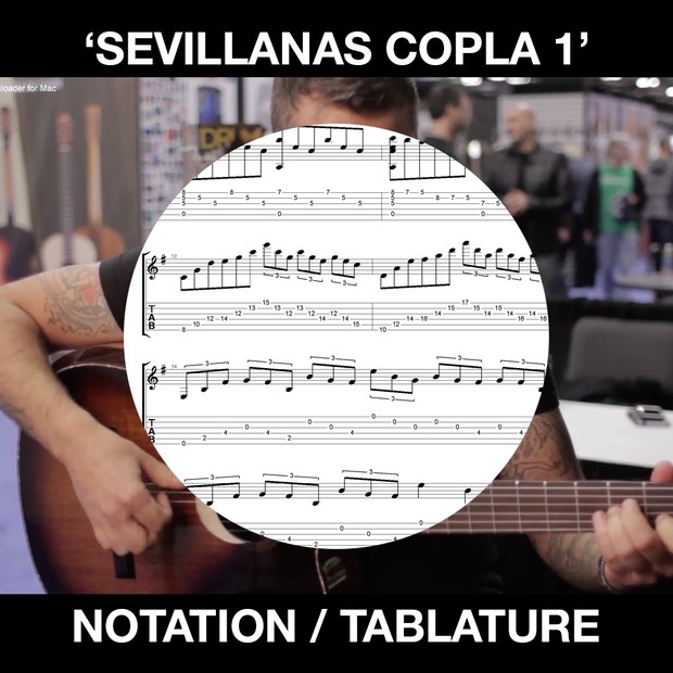 SEVILLANAS COPLA 1 - Flametal - SOLO GUITAR - Ben Woods