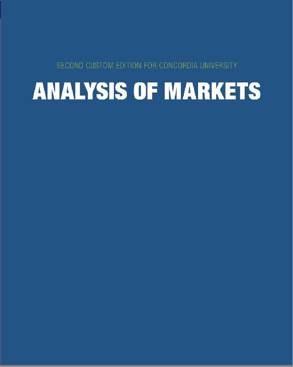 ANALYSIS OF MARKETS, 2ND CONCORDIA CUSTOM EDITION