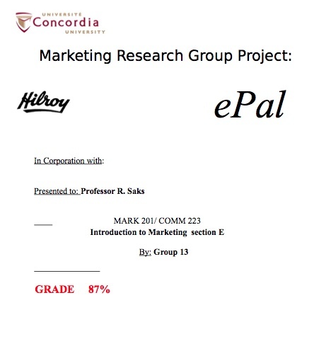 COMM 223/ MARK 201 MIDTERMS, FINAL, FINAL REPORTS & LECTURE NOTES (3 EXAMS)