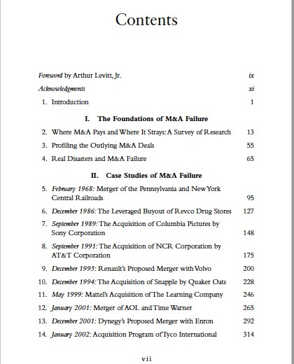 DEALS FROM HELL: M&A LESSONS THAT RISE ABOVE THE ASHES